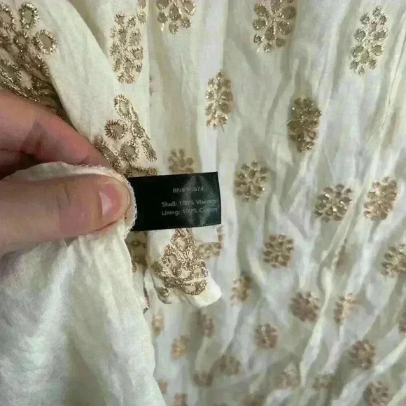 Ruby Yaya high low gold embellished top XS - Picture 7 of 9